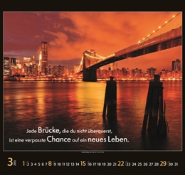 Bildkalender »Brücken die verbinden«, 480x500 mm, März