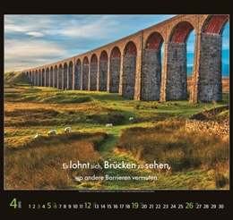 Bildkalender »Brücken die verbinden«, 480x500 mm, April