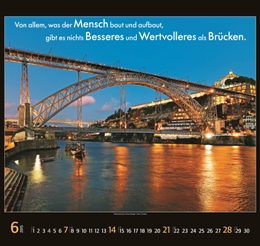 Bildkalender »Brücken die verbinden«, 480x500 mm, Juni