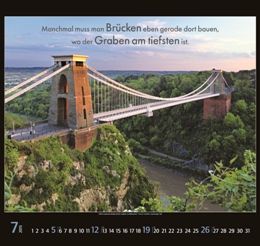 Bildkalender »Brücken die verbinden«, 480x500 mm, Juli