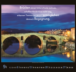Bildkalender »Brücken die verbinden«, 480x500 mm, September