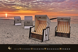 Bildkalender »Meerblicke«, 580x390 mm, April