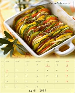 Bildkalender »Wohlfühlküche«, 245x345 mm, April