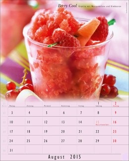 Bildkalender »Wohlfühlküche«, 245x345 mm, August