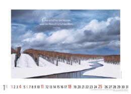 Bildkalender »Weinkalender«, 420x300 mm, Januar