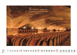 Bildkalender »Weinkalender«, 420x300 mm, Februar