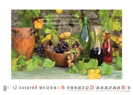 Bildkalender »Weinkalender«, 420x300 mm, August
