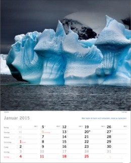 Bildkalender »Elemente«, 245x345 mm, Januar