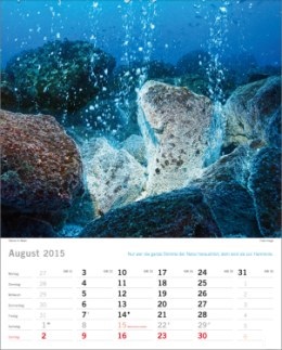 Bildkalender »Elemente«, 245x345 mm, August
