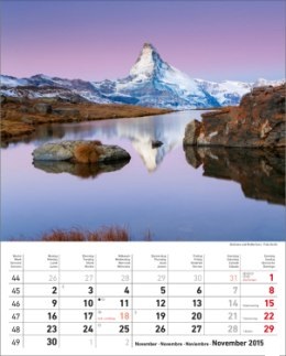 Bildkalender »Sonnentage Alpen«, 245x345 mm, November