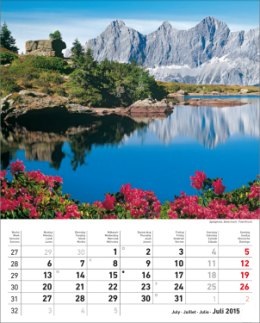 Bildkalender »Sonnentage Alpen«, 245x345 mm, Juli