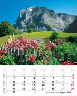 Bildkalender »Sonnentage Alpen«, 245x345 mm, August