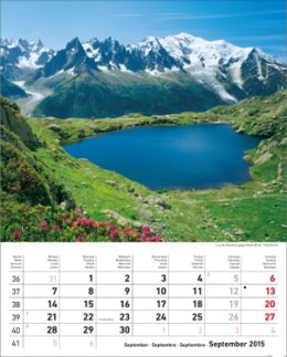 Bildkalender »Sonnentage Alpen«, 245x345 mm, September