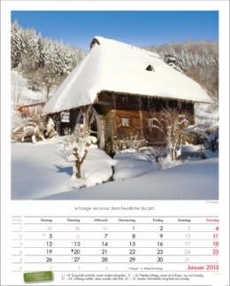 Bildkalender »Landpartie«, 245x345 mm, Januar