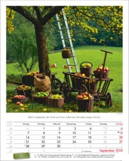Bildkalender »Landpartie«, 245x345 mm, September