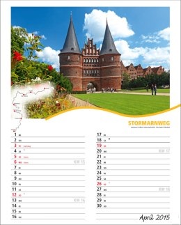 Bildkalender »Rad- und Wanderwege«, 245x345 mm, April
