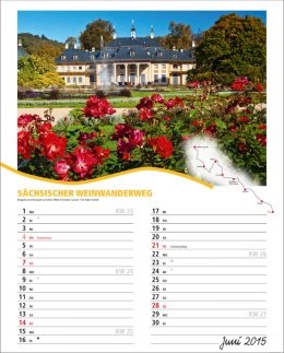Bildkalender »Rad- und Wanderwege«, 245x345 mm, Juni