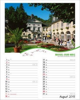 Bildkalender »Rad- und Wanderwege«, 245x345 mm, August