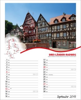 Bildkalender »Rad- und Wanderwege«, 245x345 mm, September