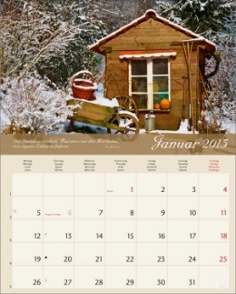 Bildkalender »Landleben«, 245x345 mm, Januar