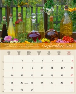 Bildkalender »Landleben«, 245x345 mm, September