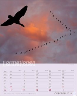 Bildkalender »Formationen«, 245x345 mm, Oktober