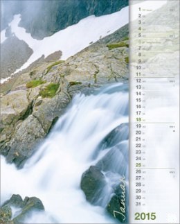 Bildkalender »Lebendiges Wasser«, 245x345 mm, Januar