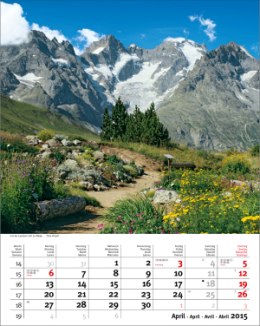 Bildkalender »Sonnentage Alpen«, 310x440 mm, April