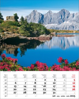 Bildkalender »Sonnentage Alpen«, 310x440 mm, Juli
