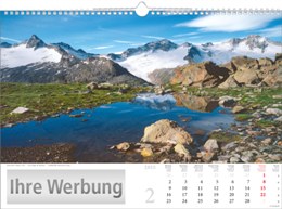 Bildkalender »Sonnentage Alpen«, 440x310 mm, Februar