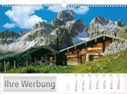 Bildkalender »Sonnentage Alpen«, 440x310 mm, März