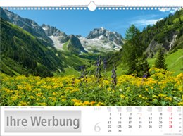 Bildkalender »Sonnentage Alpen«, 440x310 mm, Juni