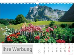 Bildkalender »Sonnentage Alpen«, 440x310 mm, August