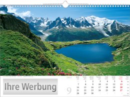 Bildkalender »Sonnentage Alpen«, 440x310 mm, September
