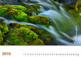 Bildkalender »Lebendiges Wasser«, 440x310 mm, Februar