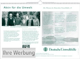 Bildkalender »Leben in gesunder Umwelt«, 440x310 mm, Rückseite