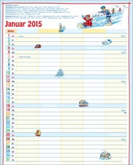 Bildkalender »Unser Familieplaner«, 245x345 mm, Januar
