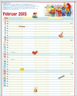Bildkalender »Unser Familieplaner«, 245x345 mm, Februar
