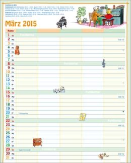 Bildkalender »Unser Familieplaner«, 245x345 mm, März