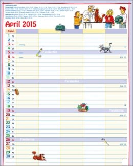 Bildkalender »Unser Familieplaner«, 245x345 mm, April