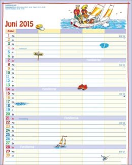 Bildkalender »Unser Familieplaner«, 245x345 mm, Juni
