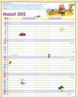 Bildkalender »Unser Familieplaner«, 245x345 mm, August