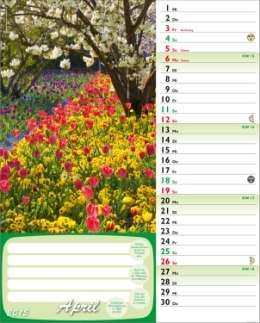 Bildkalender &raquo;G&uuml;nthers gr&uuml;ner Gartenplaner&laquo;, 245x345 mm, April