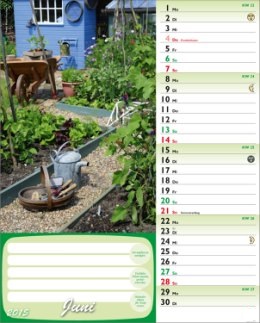 Bildkalender &raquo;G&uuml;nthers gr&uuml;ner Gartenplaner&laquo;, 245x345 mm, Juni