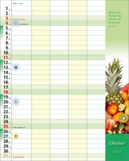 Bildkalender »Familiekalender«, 245x345 mm, Oktober