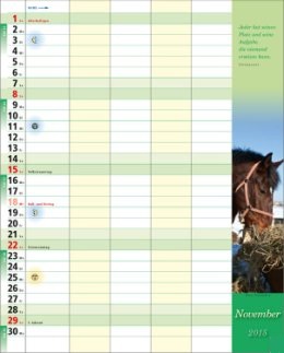 Bildkalender »Familiekalender«, 245x345 mm, November