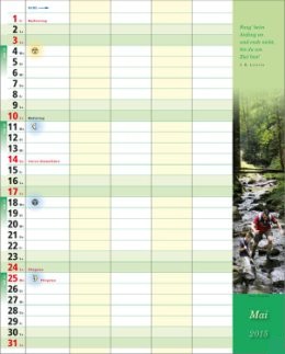 Bildkalender »Familiekalender«, 245x345 mm, Mai