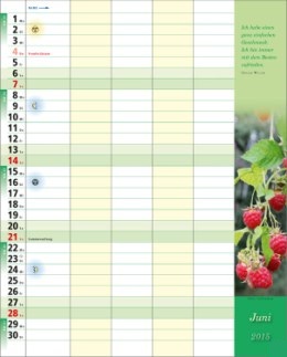 Bildkalender »Familiekalender«, 245x345 mm, Juni