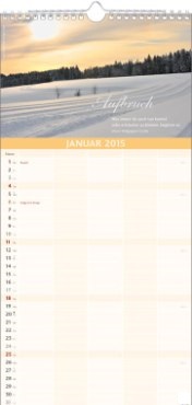 Bildkalender »Glückliche Tage«, 210x478 mm, Januar