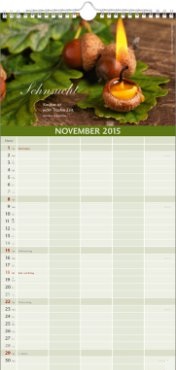 Bildkalender »Glückliche Tage«, 210x478 mm, November